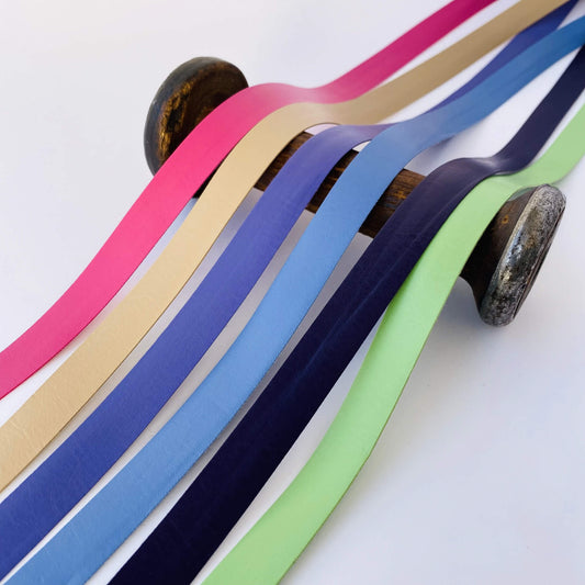15mm wide faux leather binding