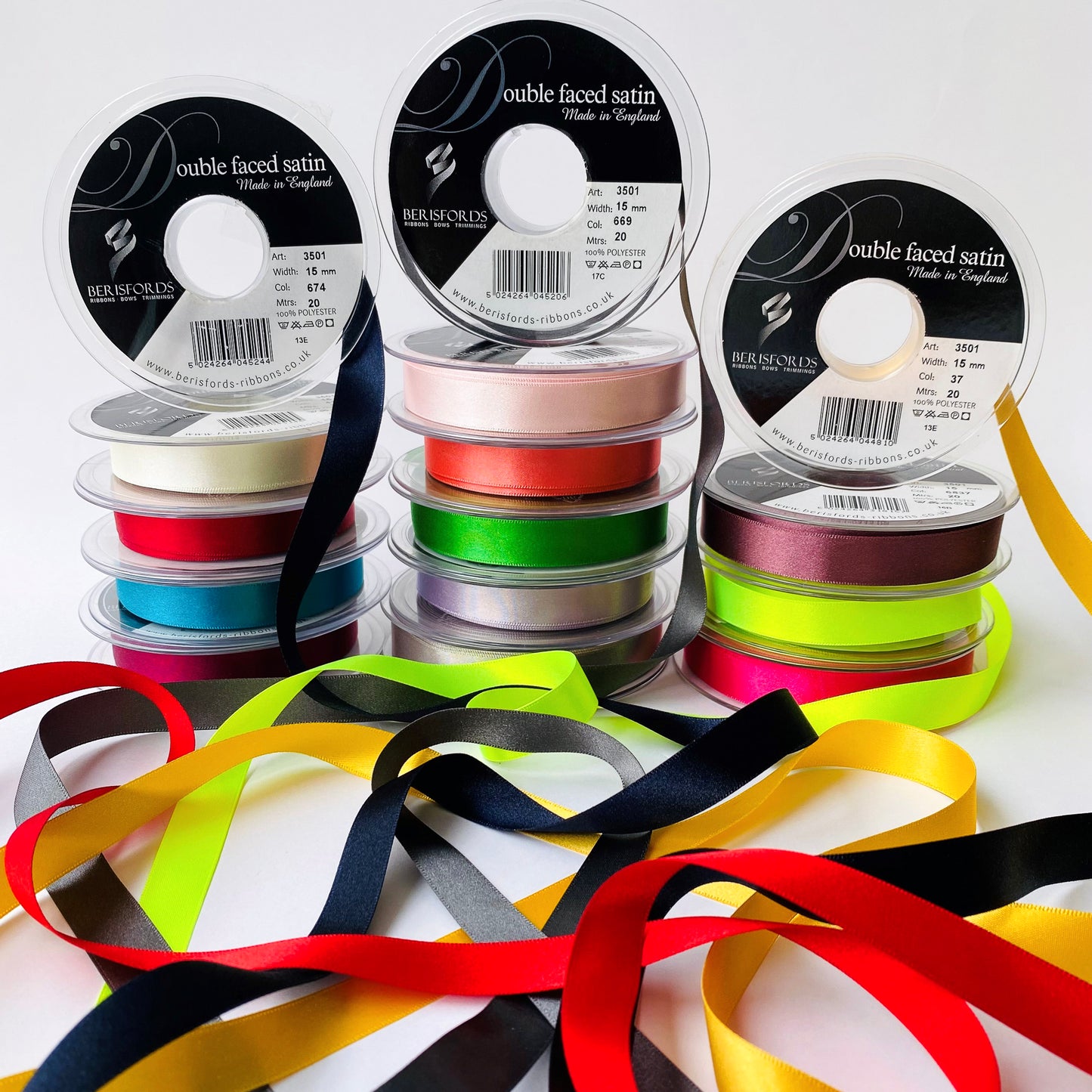 15mm satin ribbon