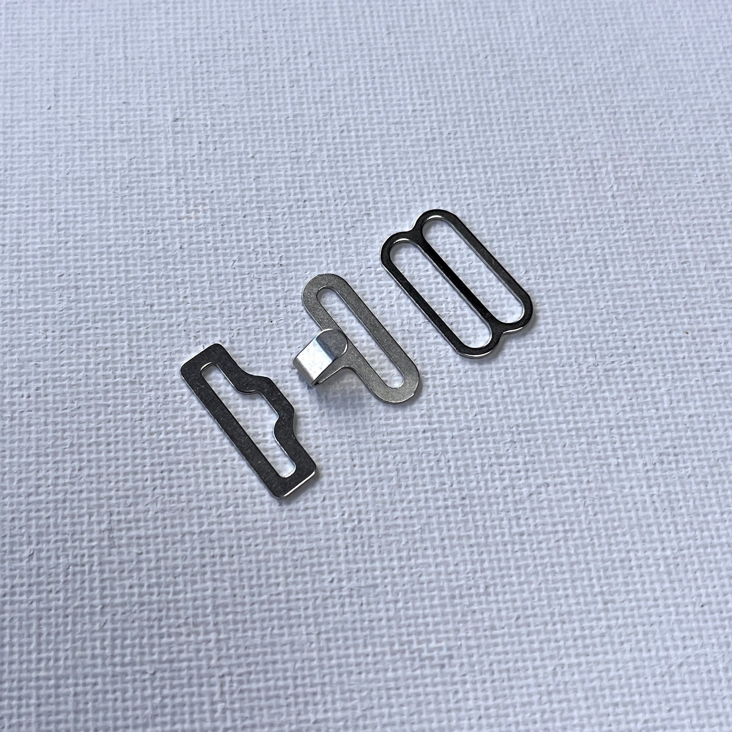 Adjustable Bow Tie Hardware - Silver