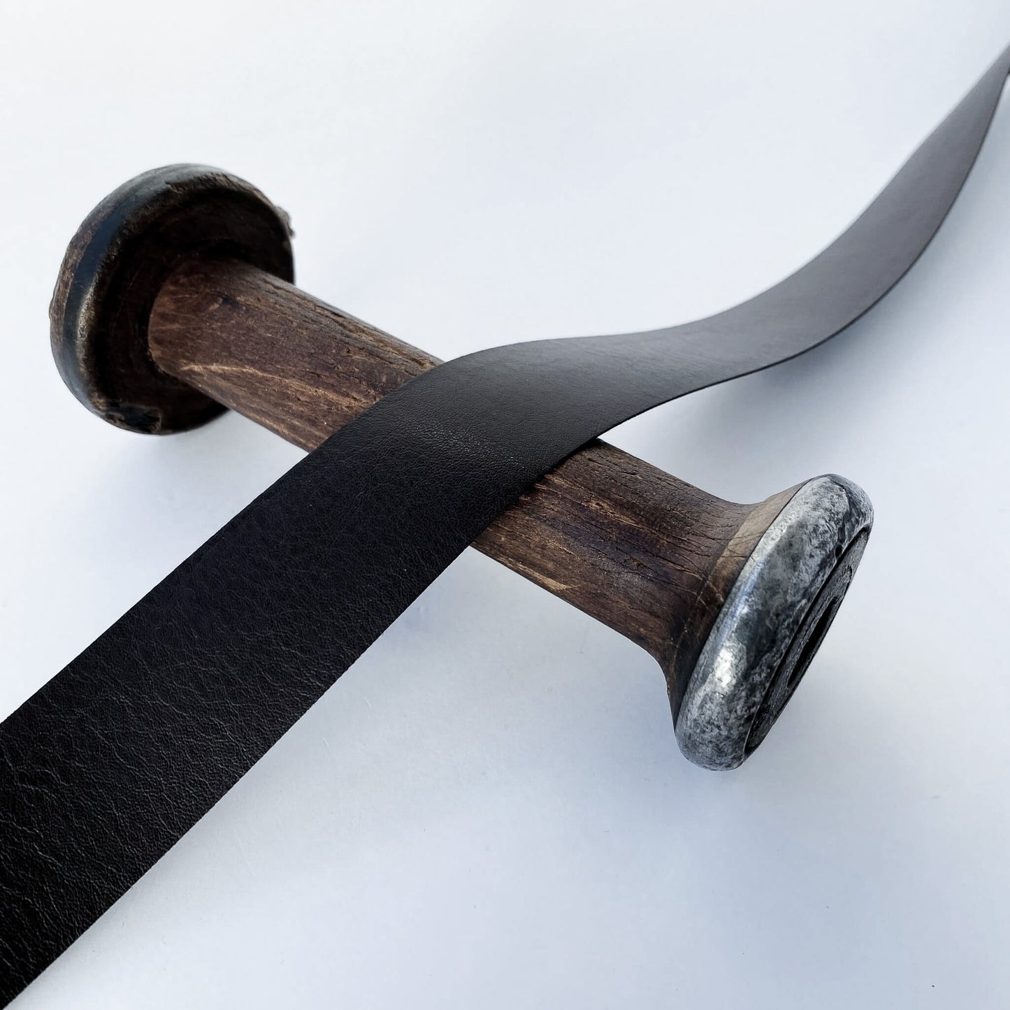 Black Lux Faux Leather Strap - 25mm