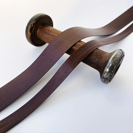 Brown Luxe Faux Leather Strap