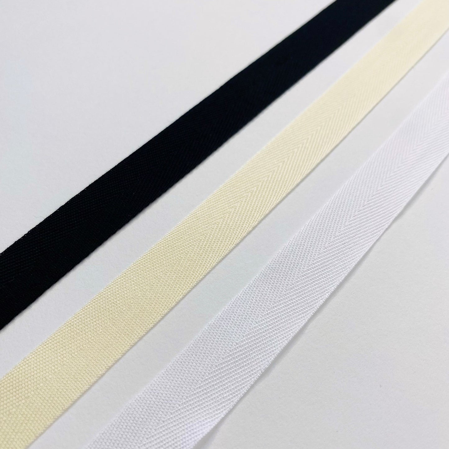 15mm Cotton Chevron tape - 20m roll