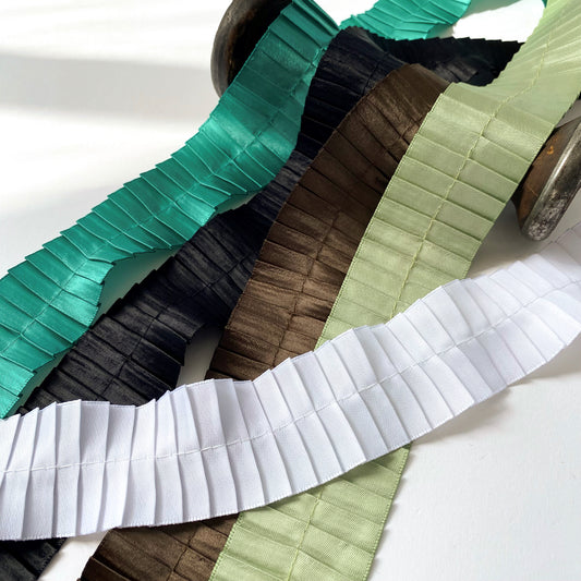 38mm Pleated Satin Ribbon