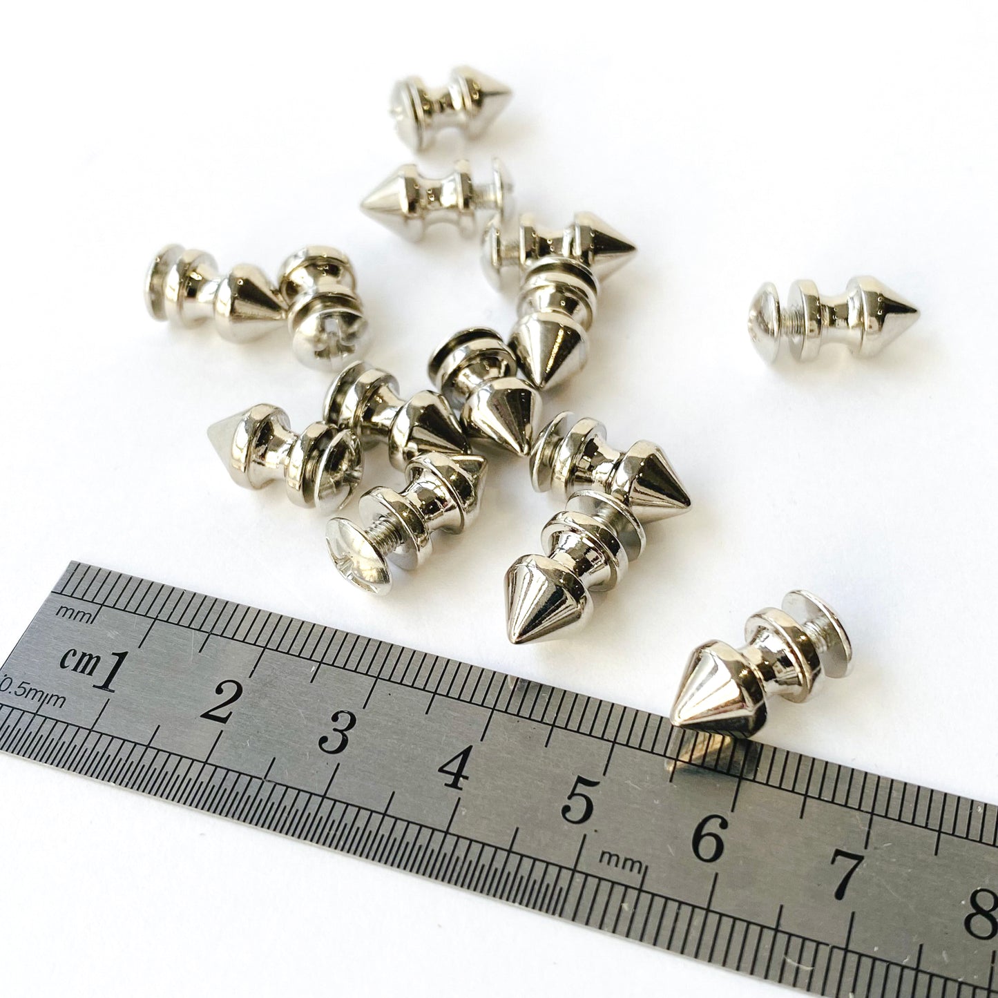 12mm Pointed Metal Studs