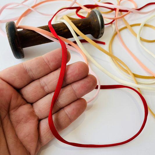 5mm Stretchy ‘Spaghetti’ Style Tubular Elastic Strap