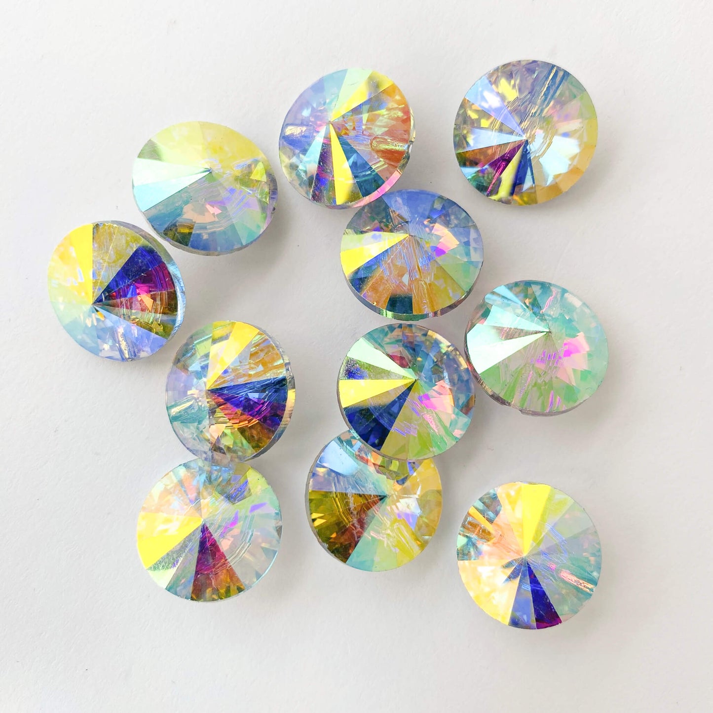 18mm AB Crystal Button By Klein