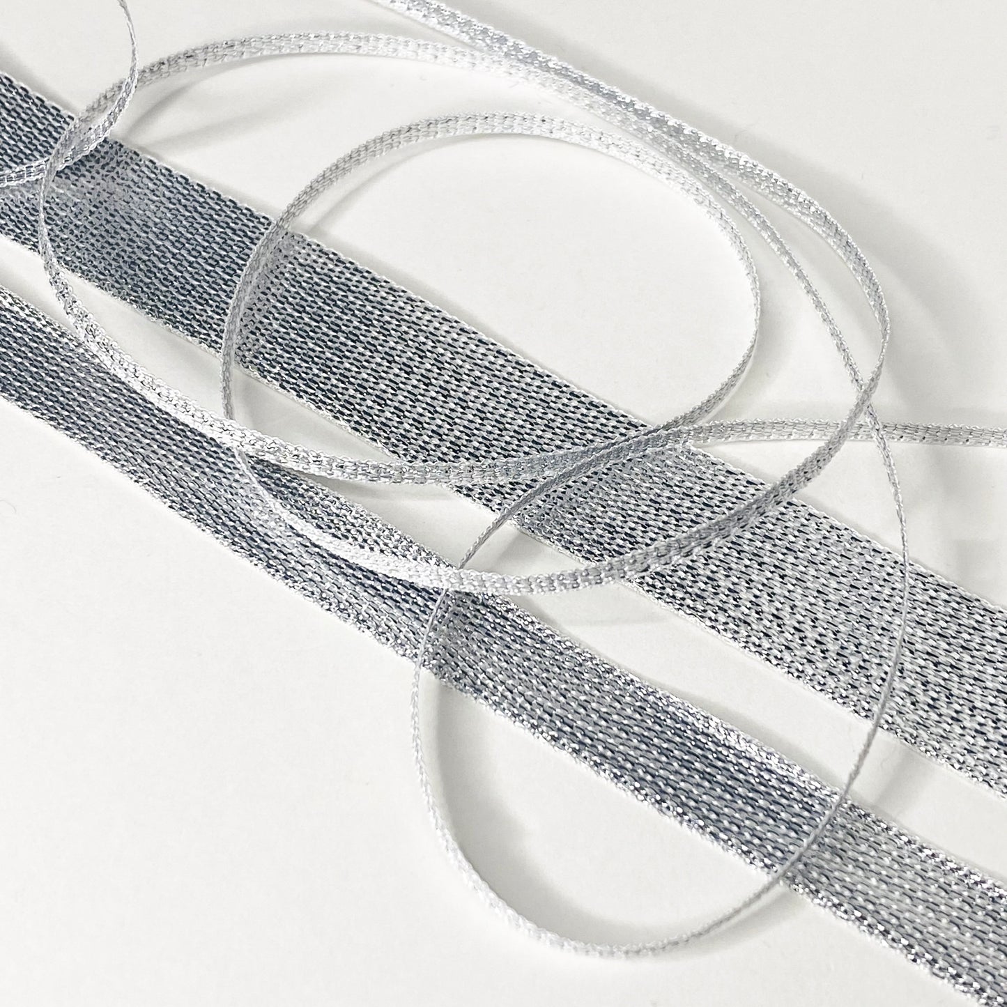 Silver Metallic Lame Ribbon By Klein