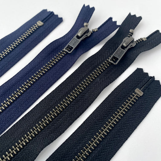 100cm Closed end black zip