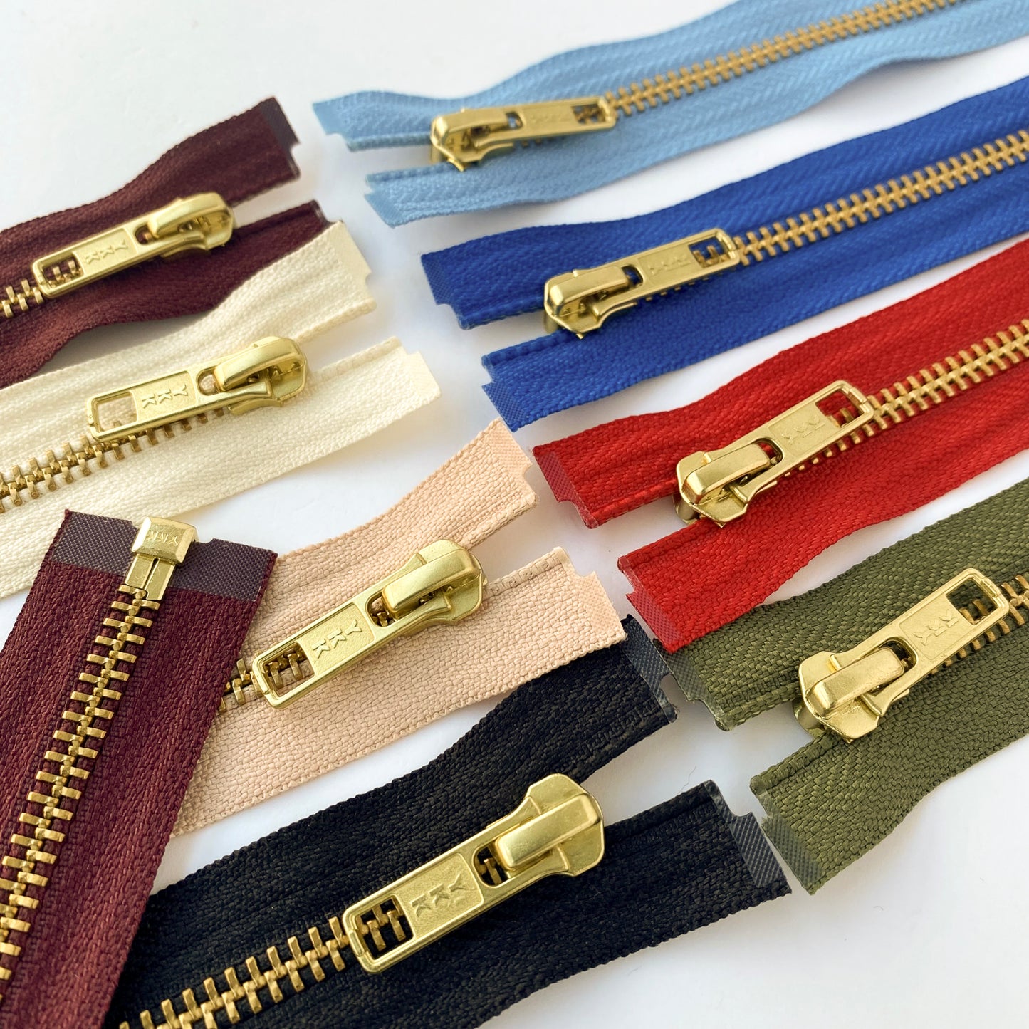 Open end YKK metal zips