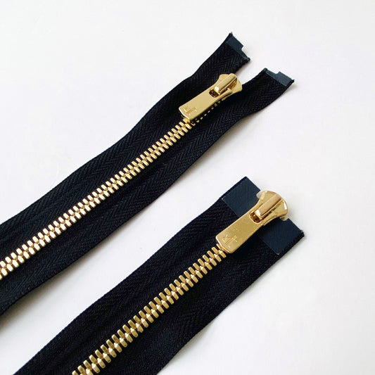 High quality highly polished zip