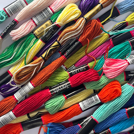 Embroidery Thread Pack - pack  of 10 or 30 skeins