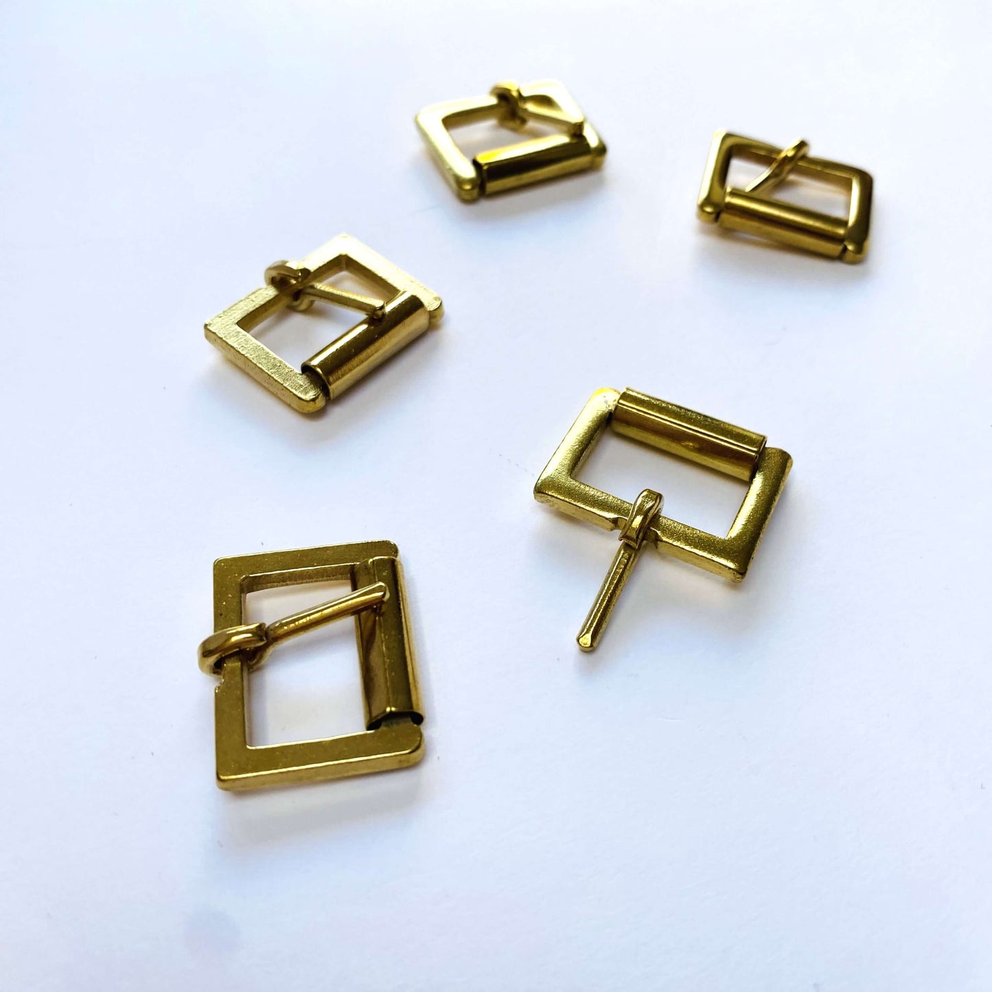 Gold Rectangle Roller Buckle - 19mm