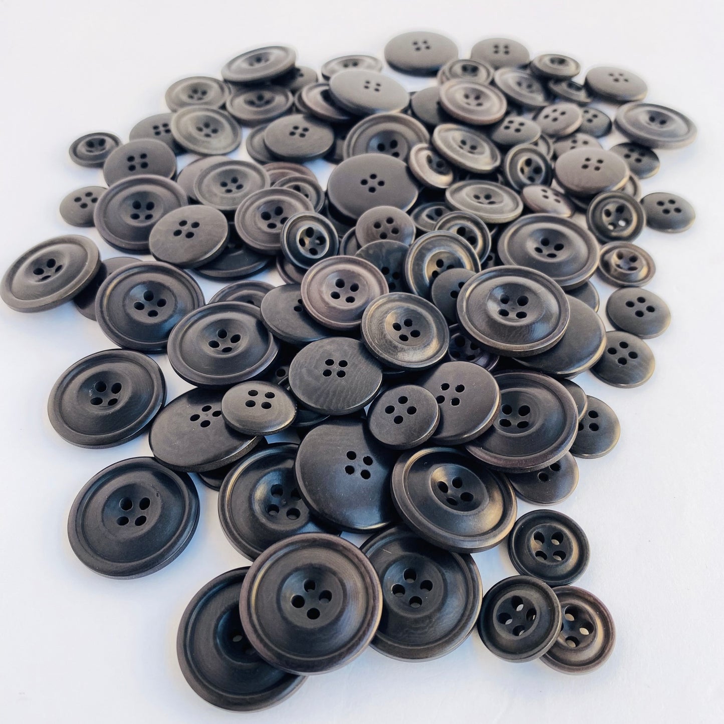 Grey corozo suit buttons - Biodegradable Eco corozo suit buttons