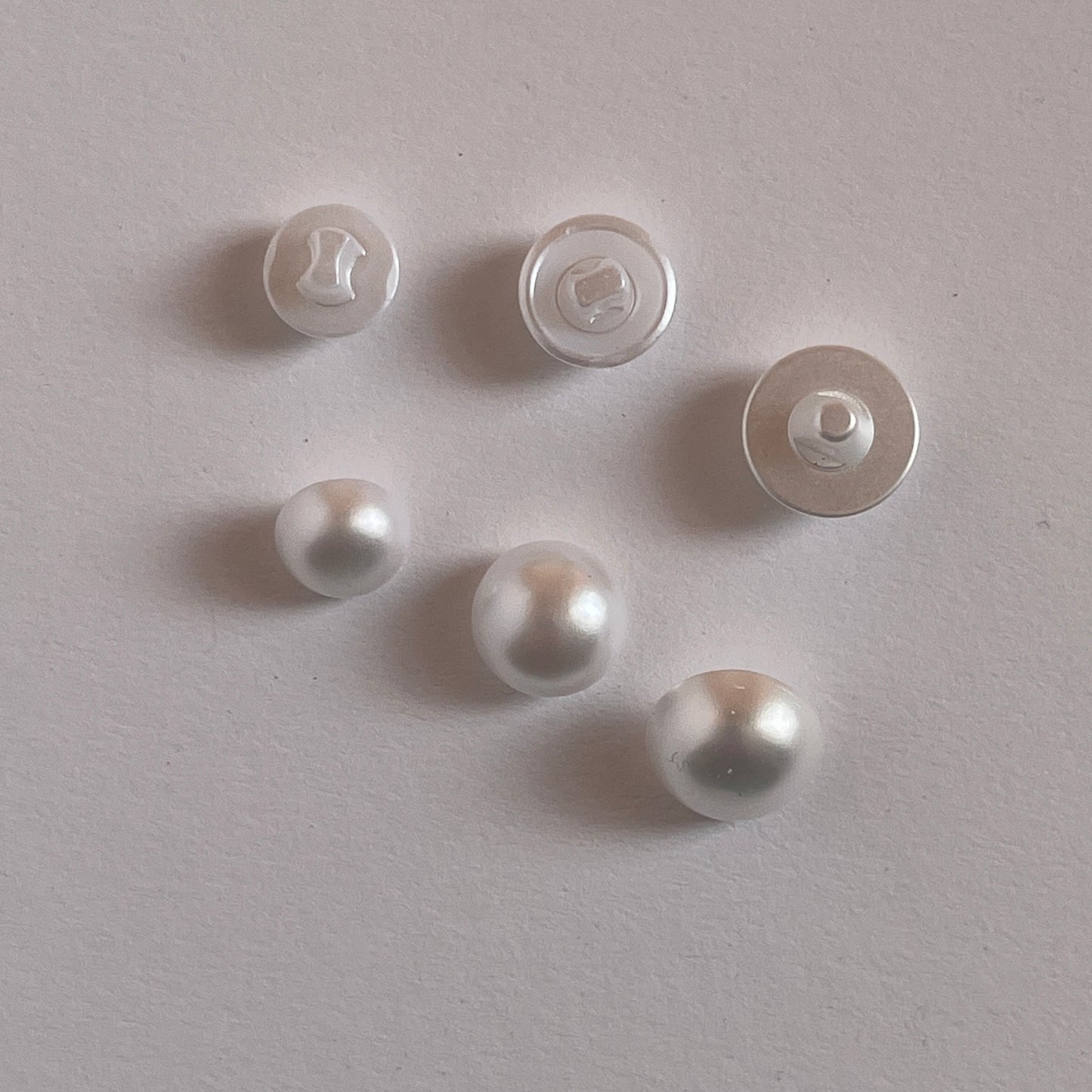 Botones de cúpula nupcial blanco perla