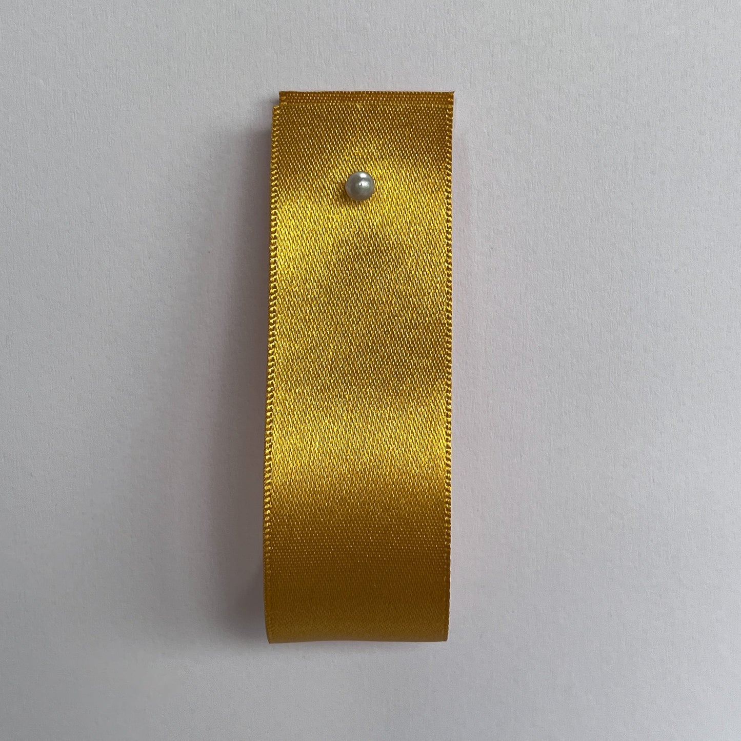 Saffron Yellow Satin Ribbon By Klein - 8 widths