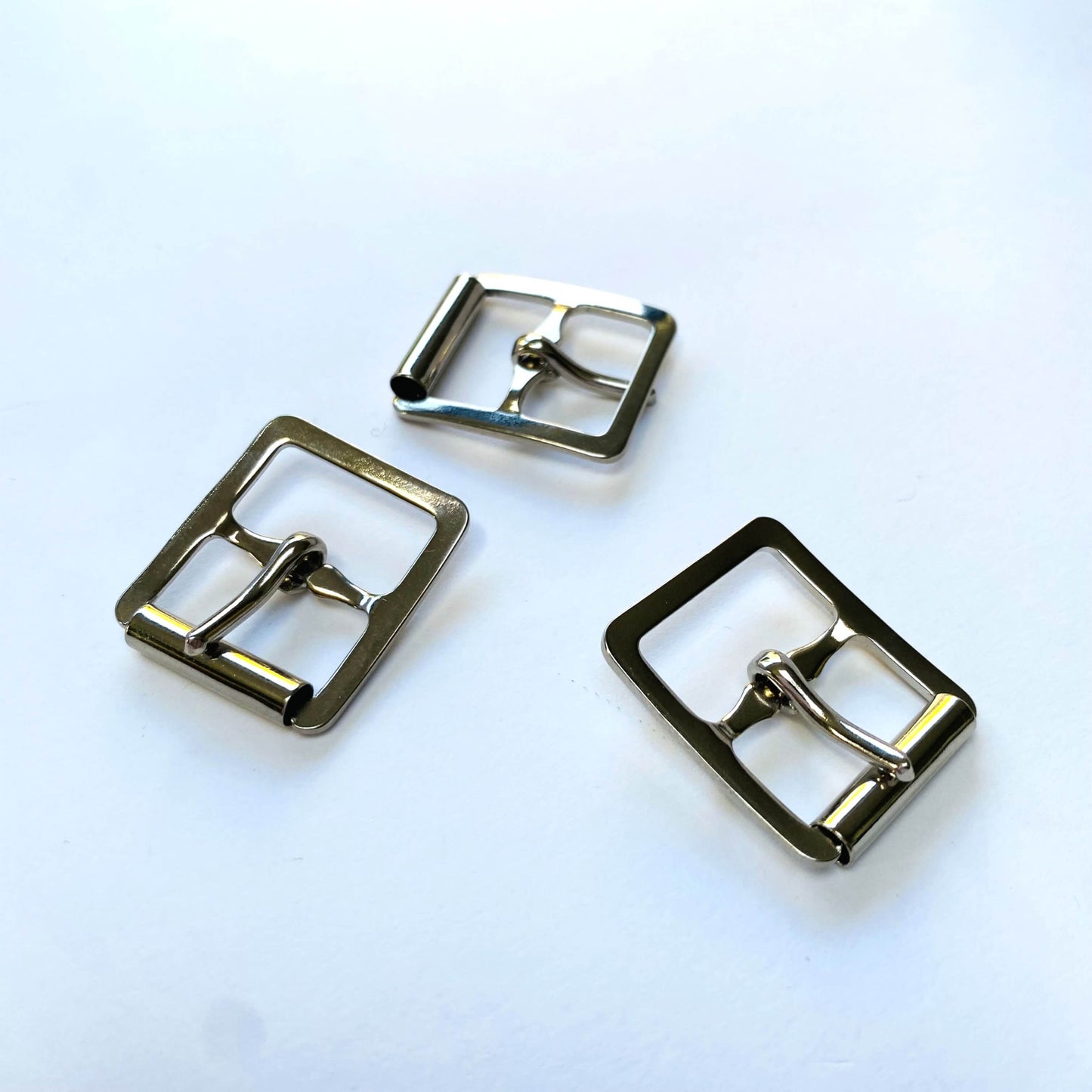 Silver Rectangle Roller Buckle - 19mm