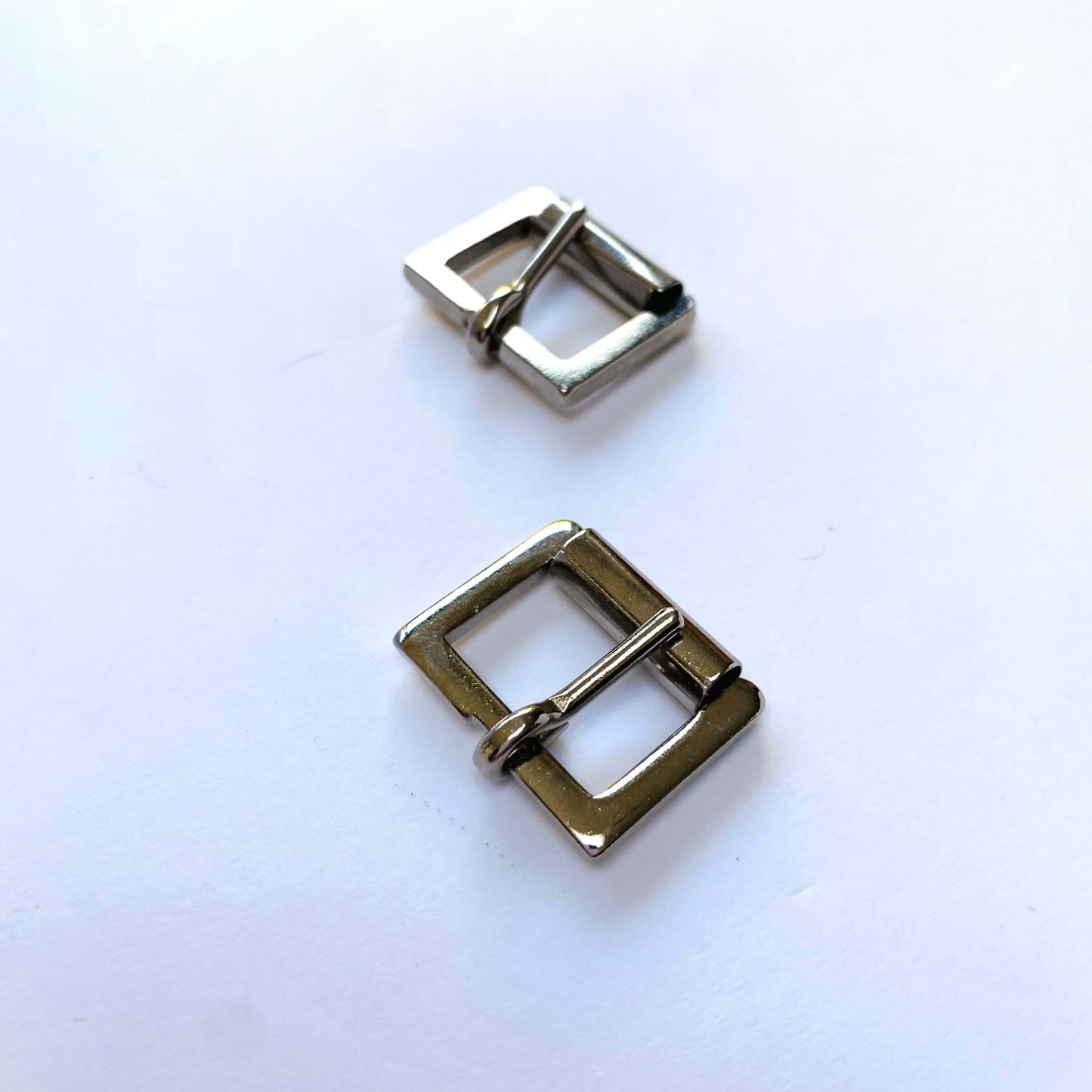 Silver rectangle Roller Buckle - 19mm