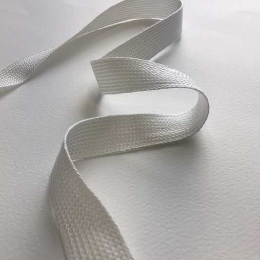 Soft Tencel flat plaited braid for ties, straps, pyjama cords. Made in a sustainable closed loop production and Biodegradable