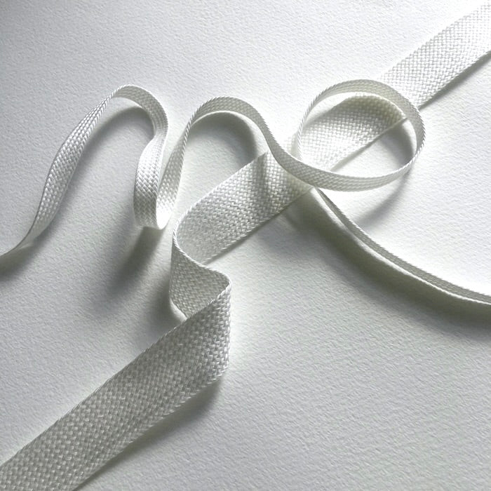 Soft Tencel flat plaited braid for ties, straps, pyjama cords. Made in a sustainable closed loop production and Biodegradable