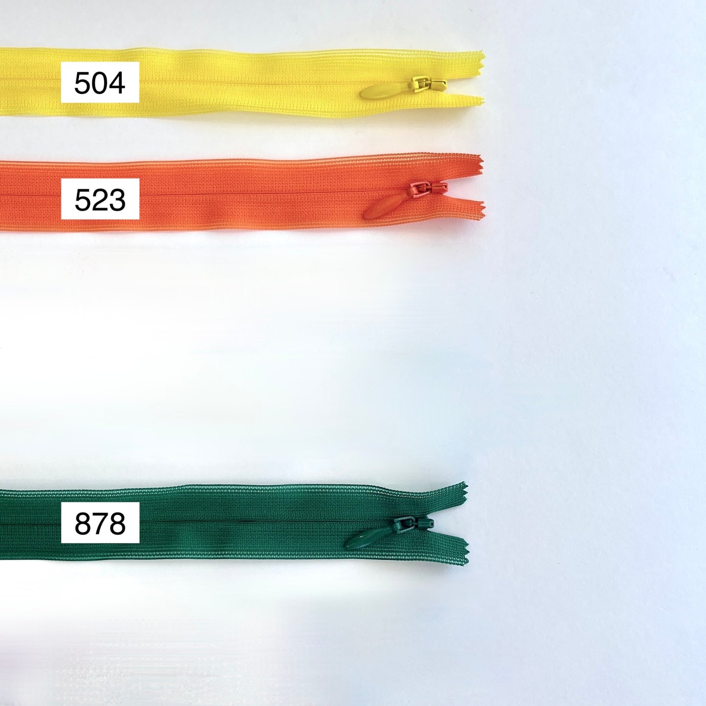 #2 Lightweight Invisible zips By YKK - 23cm (9") - Kleins Haberdashery