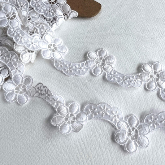 Daisy Scallop lace trim