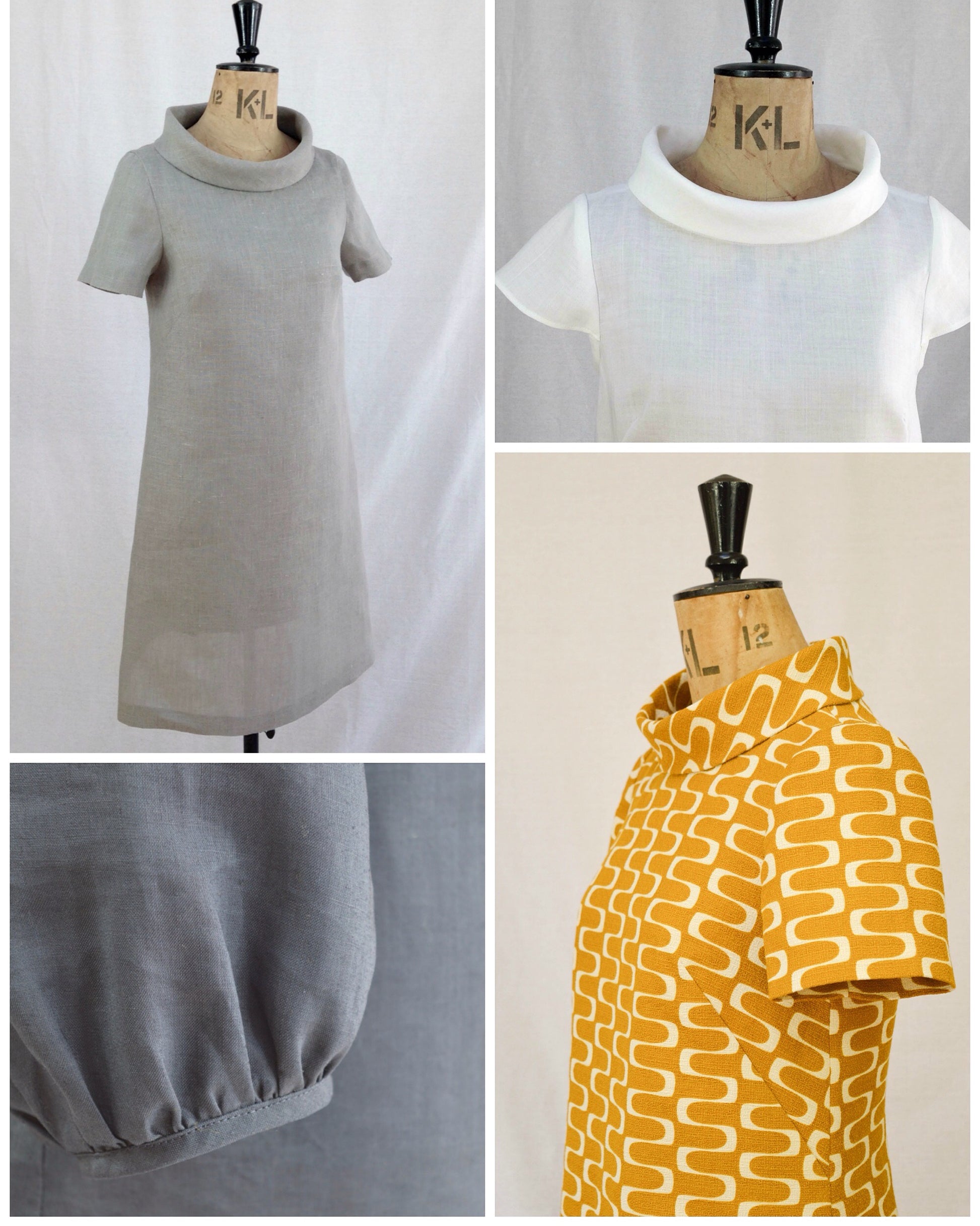 The French Dart Shift Dress indie sewing pattern, contemporary and modern sewing patterns made in the UK With 3 sleeve options, she is so easy and versatile to wear, you will be reaching for her every day.