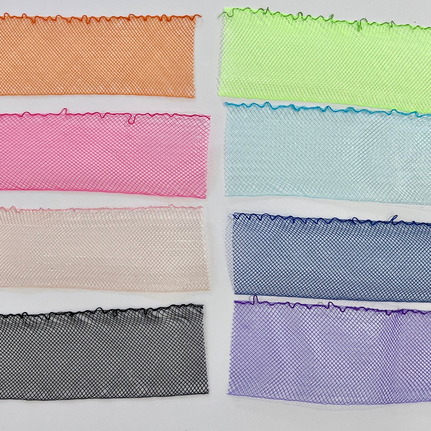 Horsehair braid, also know as crin or crinoline, threaded on one edge for easy gathering and shaping. Used to stiffen hems, giving flexible shape, support and structure where needed especially for bridal wear, evening wear, prom dresses, petticoats, theatre costumes, dance wear and often used for hat making. SOLD BY THE METRE Colours: black, peach, pink, orange, lime, turquoise, navy, purple
