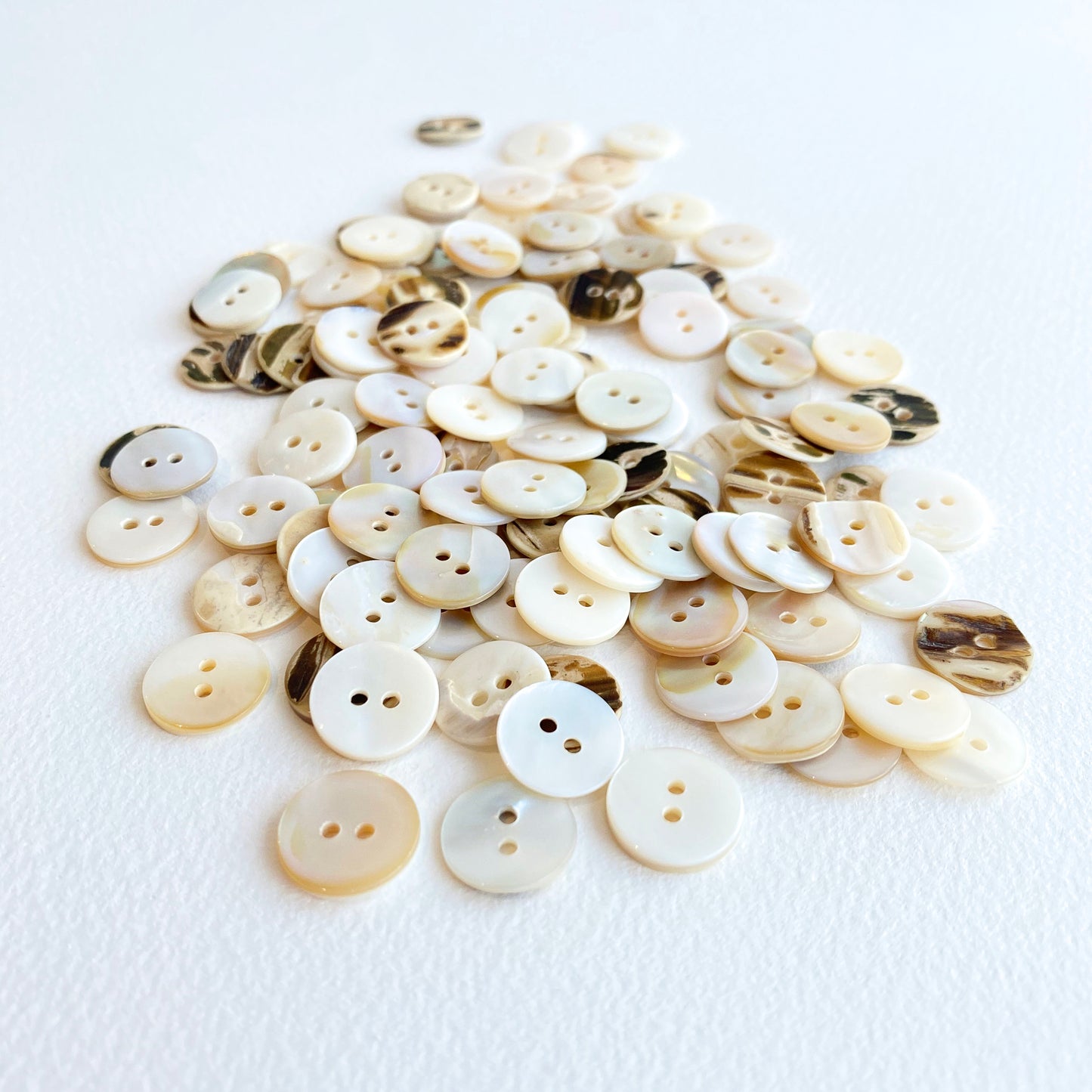 Boutons de coquillage naturel de 13 mm