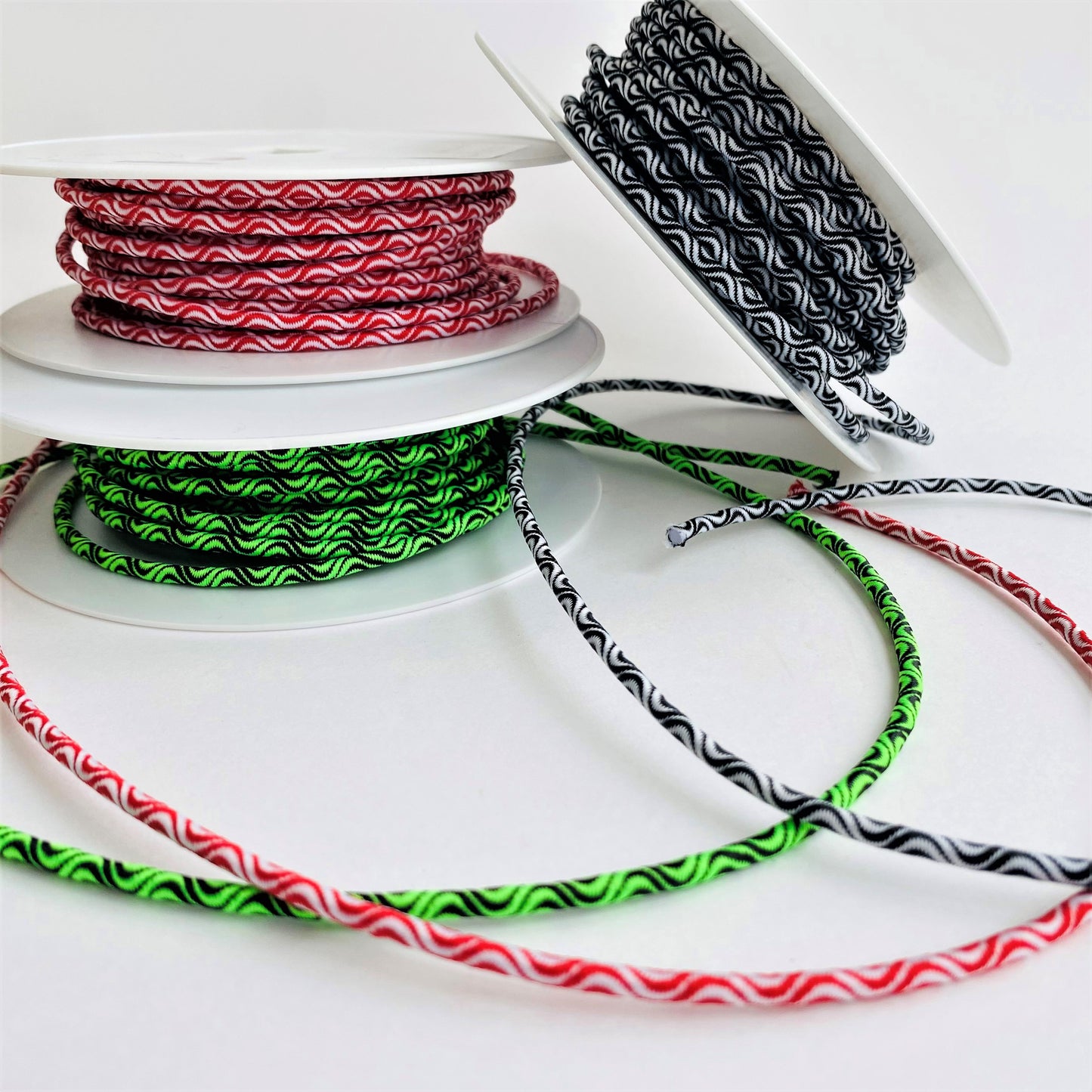 3mm Wave Pattern elasticated cord by Klein - Kleins Haberdashery