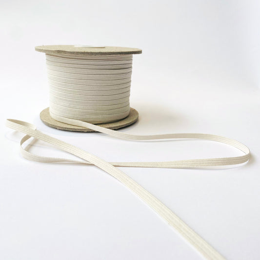 Élastique Eco Coton Bio 6mm - Écru