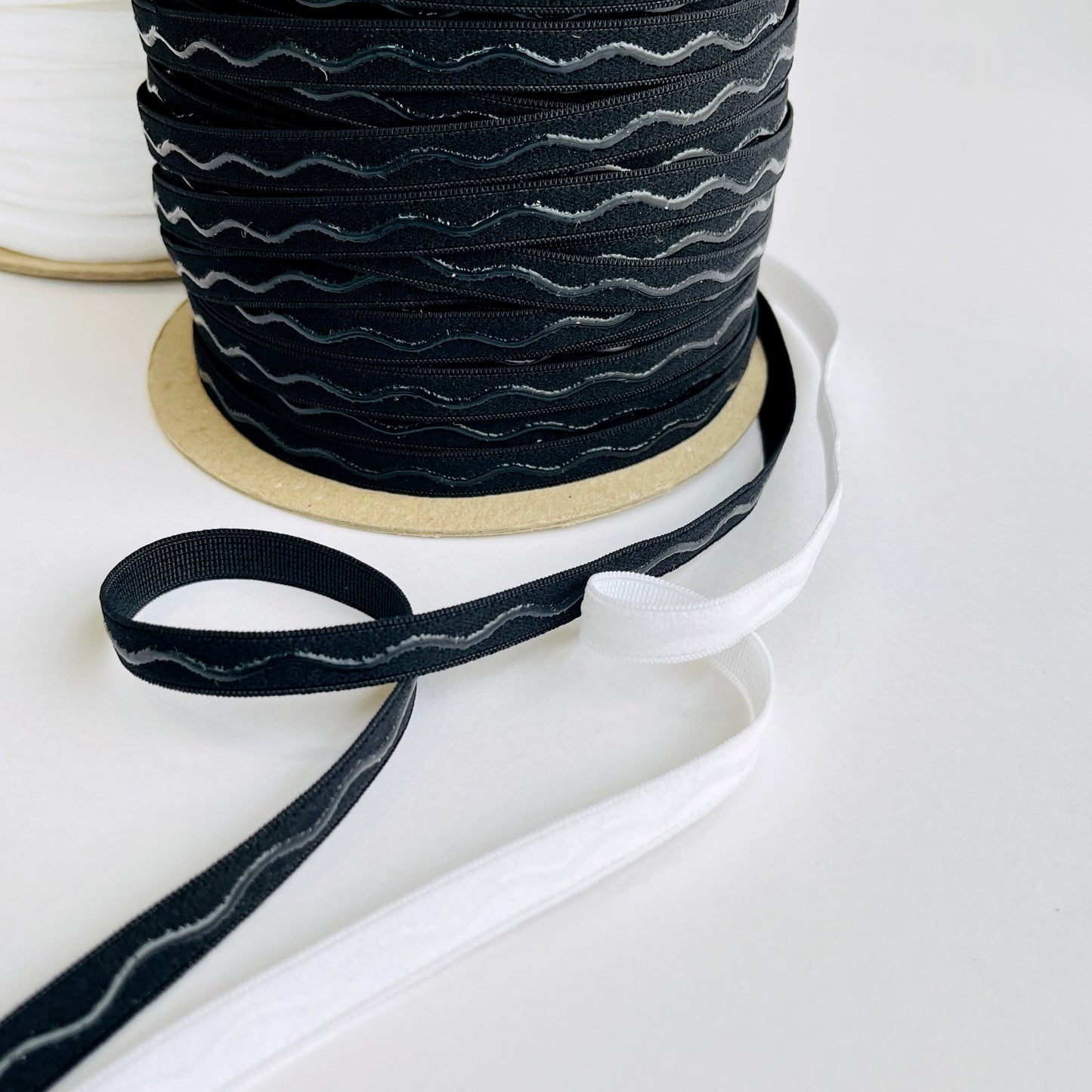 9mm Gripper elastic for bra straps and lingerie Non-slip silicone beaded gripper elastic. For use in any garment that requires elastic to stay in place when worn. The silicone acts as a gripper, that's not rigid, to help prevent slipping. Perfect for strapless garments, activewear, bra and lingerie making.