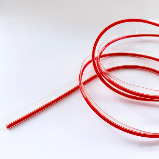 Cordon de passepoil d'insertion en TPU rouge de 12 mm