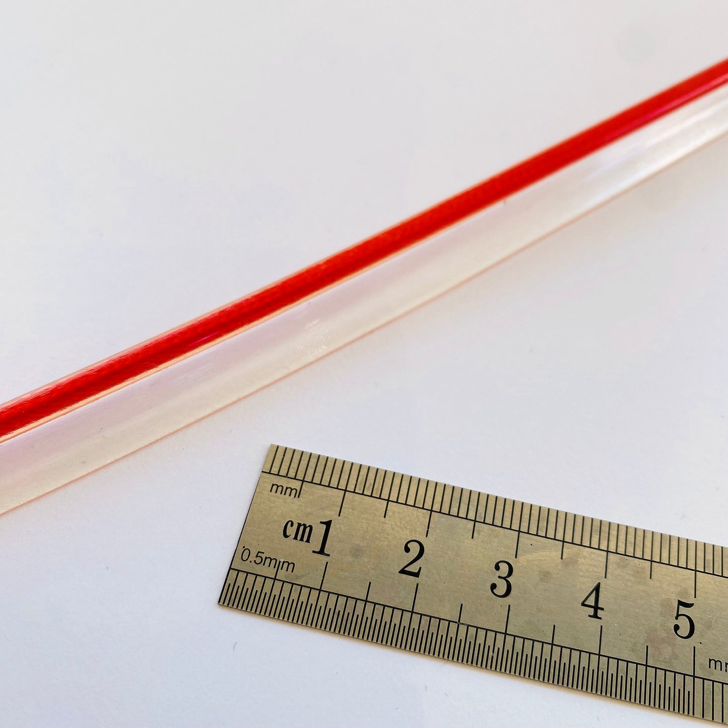 Cordon de passepoil d'insertion en TPU rouge de 12 mm