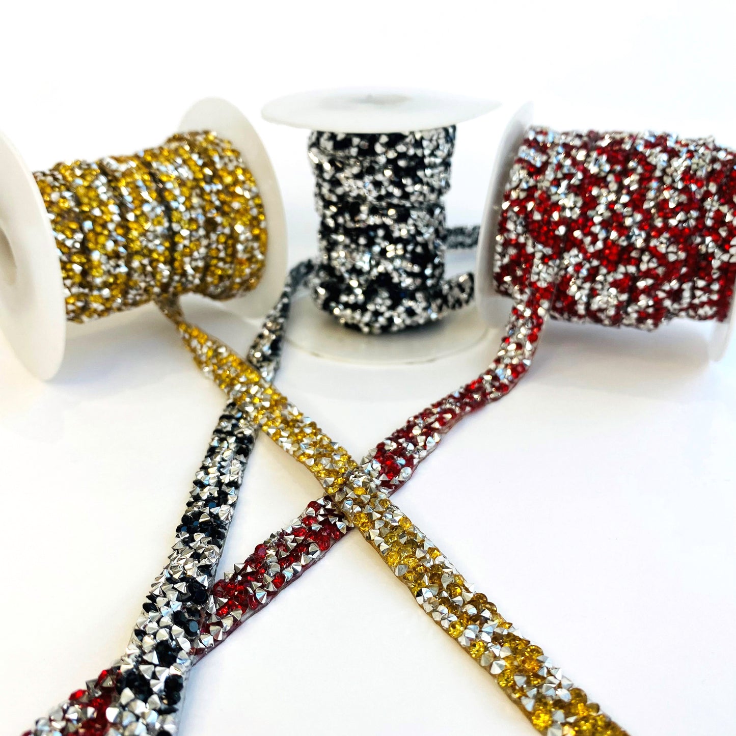 10mm Fusible Crystal Diamante Rhinestone Beaded Trim