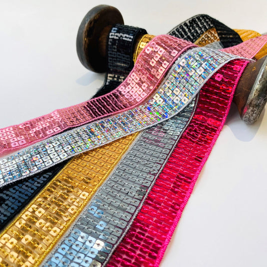 25mm Square Sequin Trim by Klein
