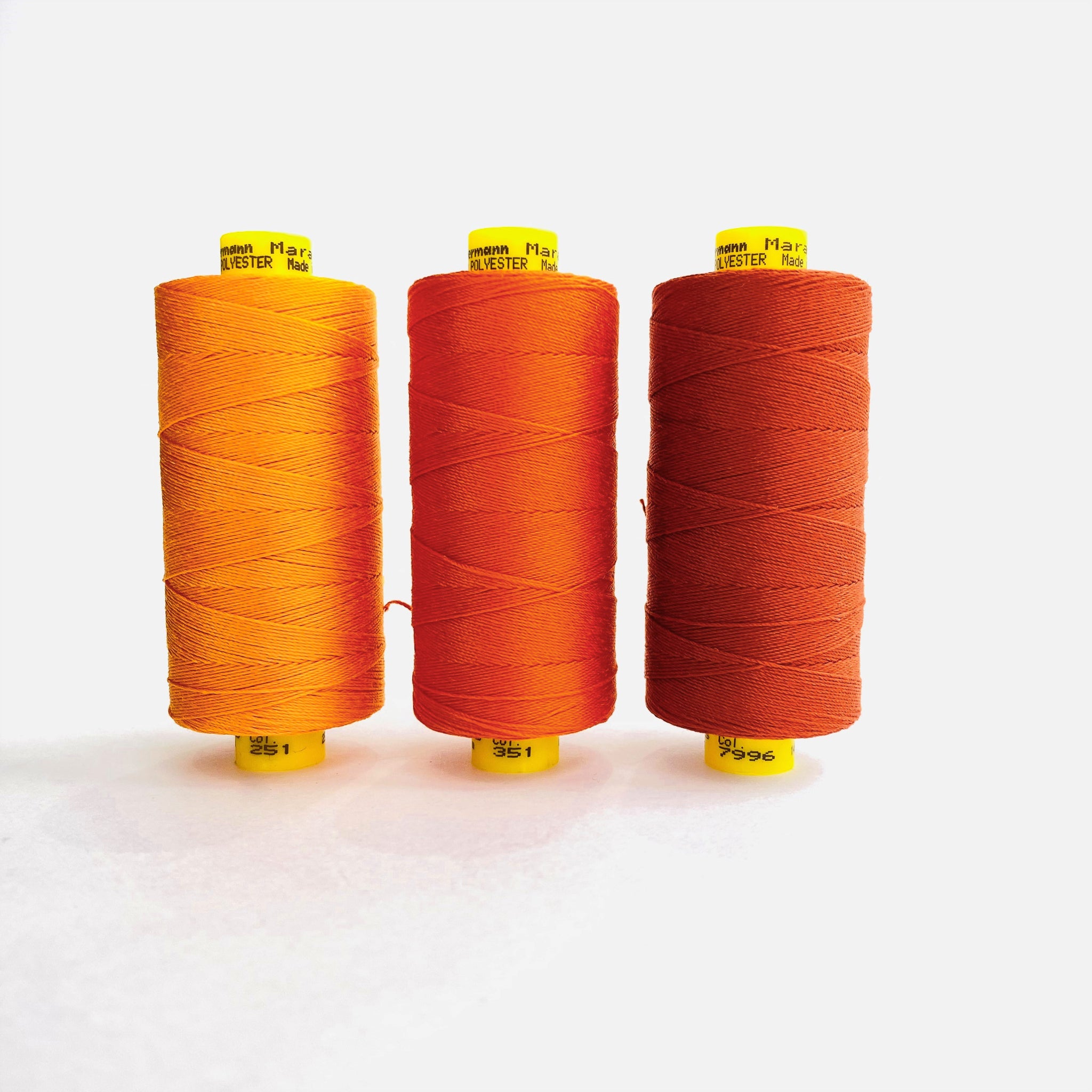 Gutermann Mara #30 Top-Stitch Sewing Thread 300m Spools (Orange & Rust ...