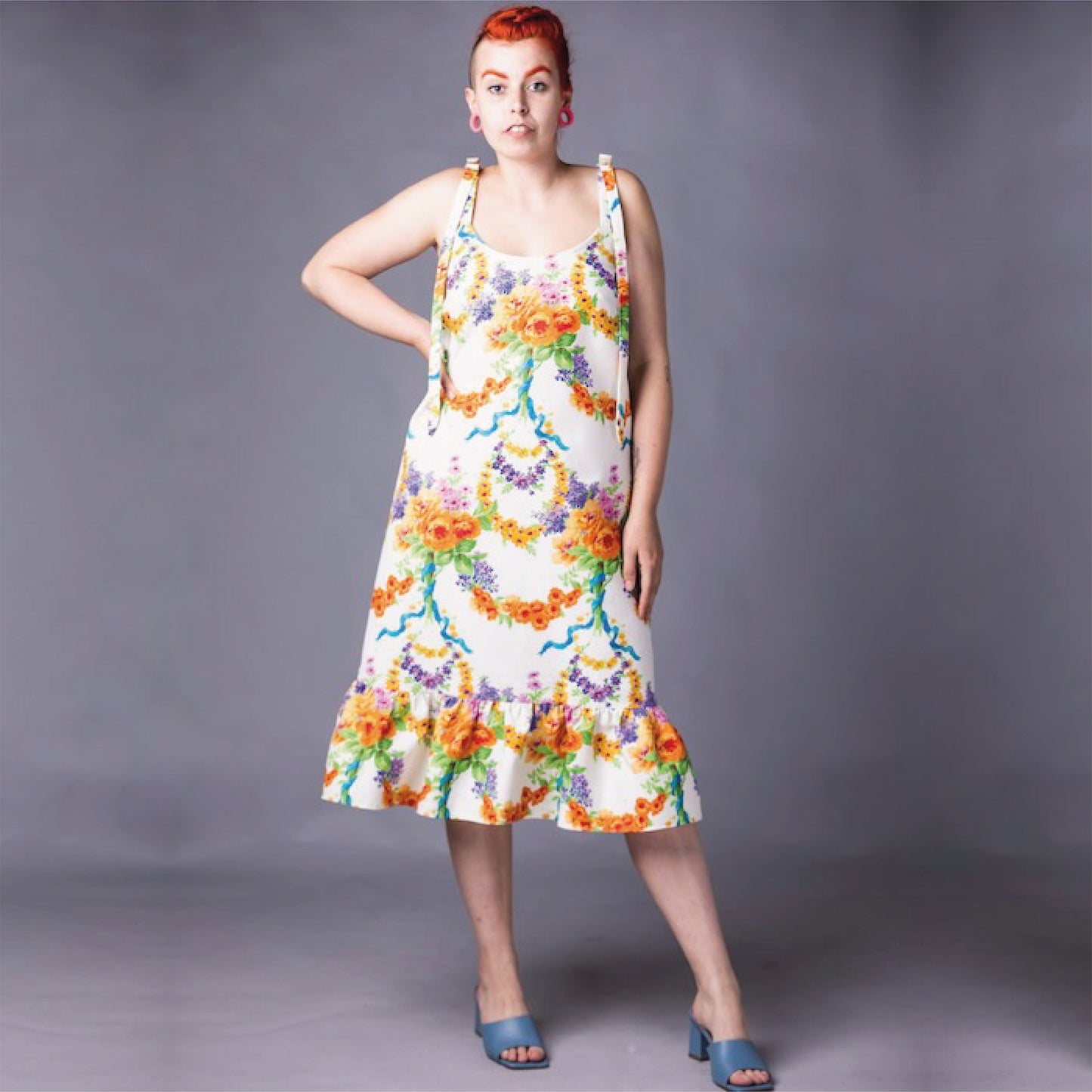 The Joy Dress summer sundress sewing pattern, camisole, slip dress pattern indie sewing patterns, contemporary and modern sewing patterns made in the UK.