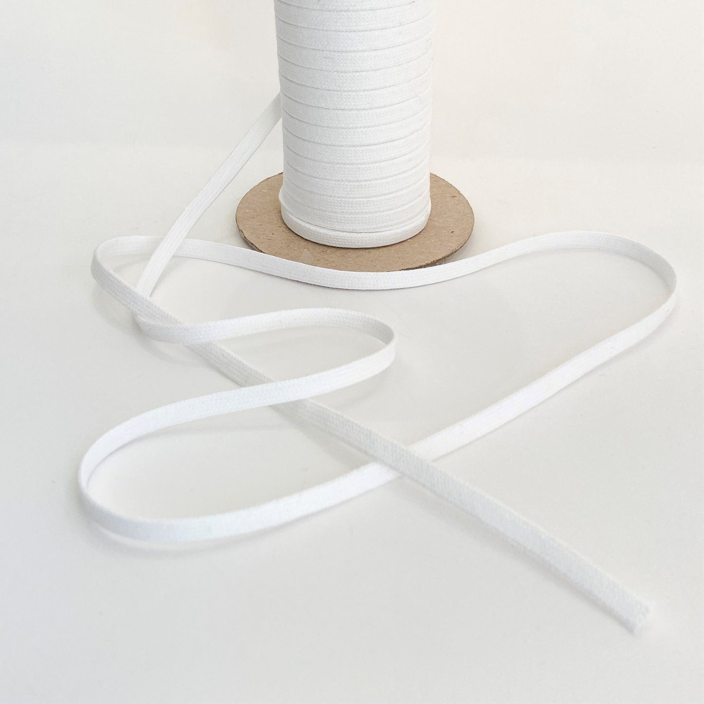 White Cotton Tubular Braid - Kleins Haberdashery