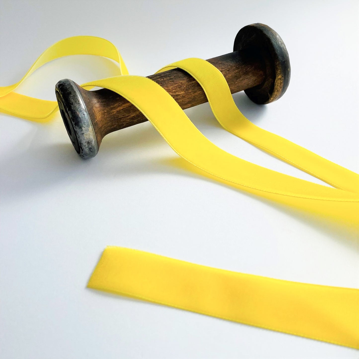 Yellow Beresford velvet ribbon