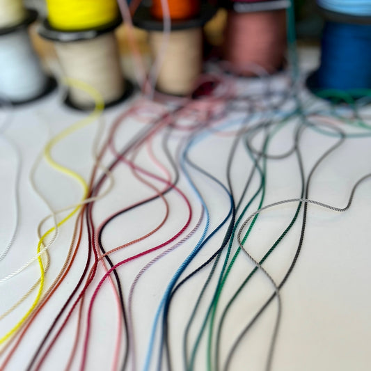 1.5mm Rayon Silky Twisted Cord - 18 beautiful colours of silky rayon cord