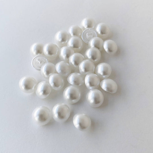 White pearl bridal buttons