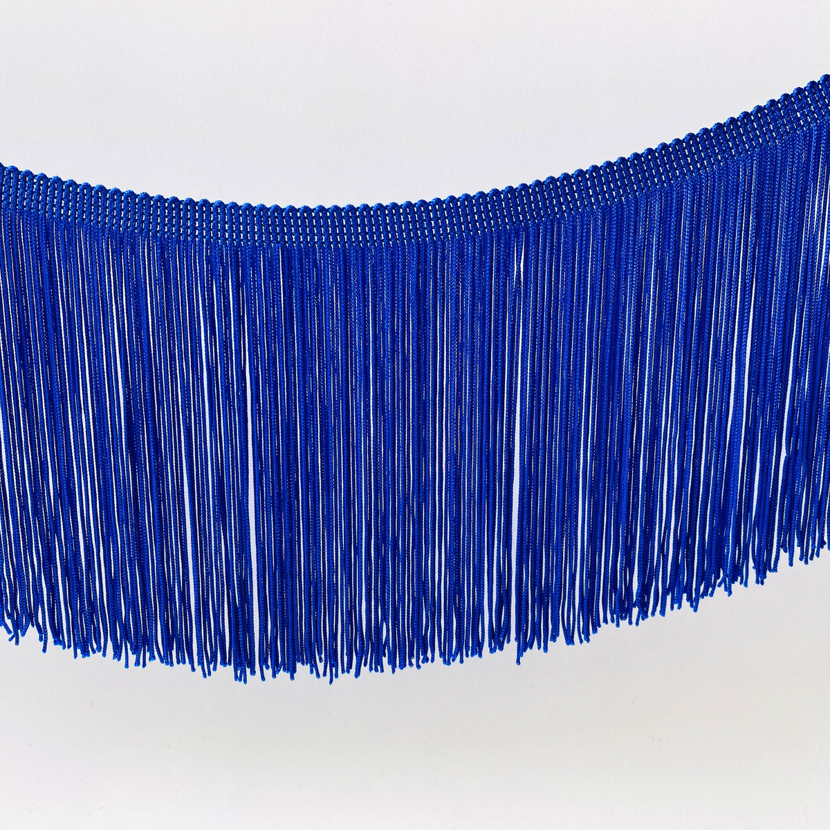 15cm Royal Blue Silky Soft Rayon Cut Fringe - Kleins Haberdashery