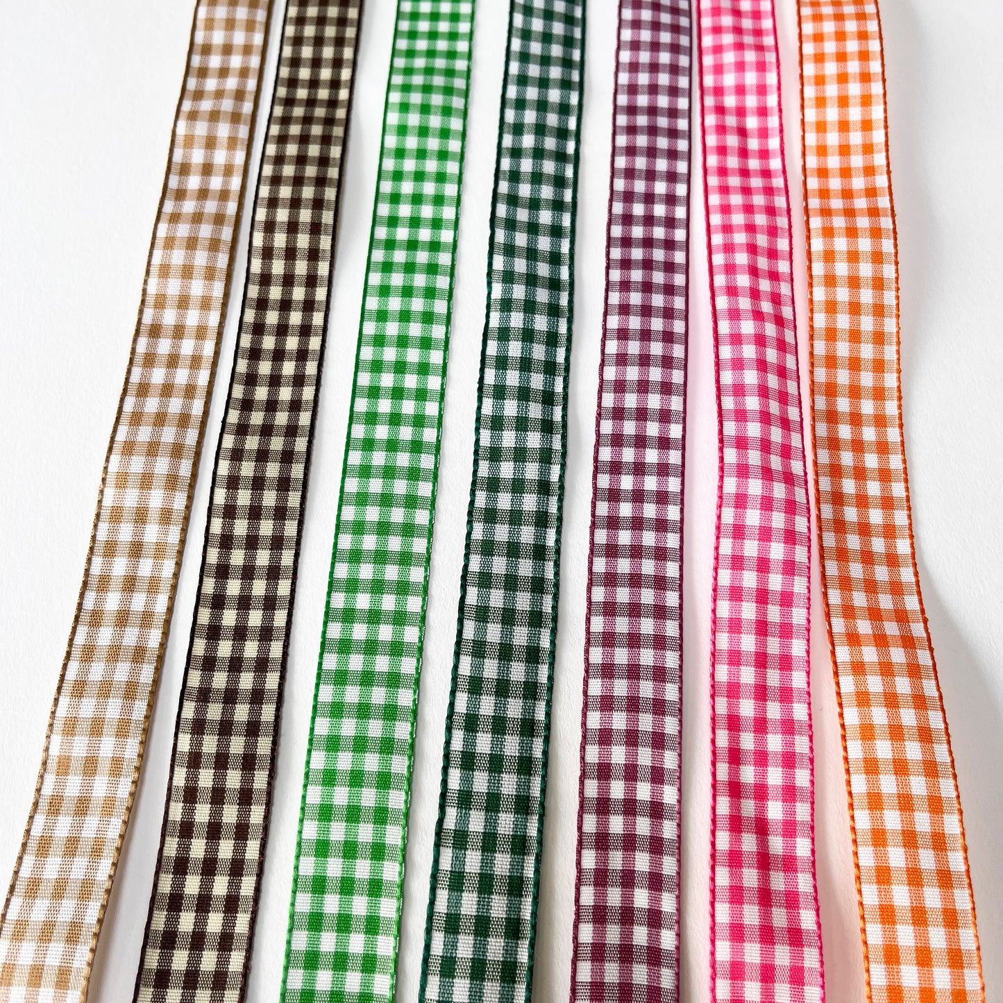 15mm Gingham Ribbon