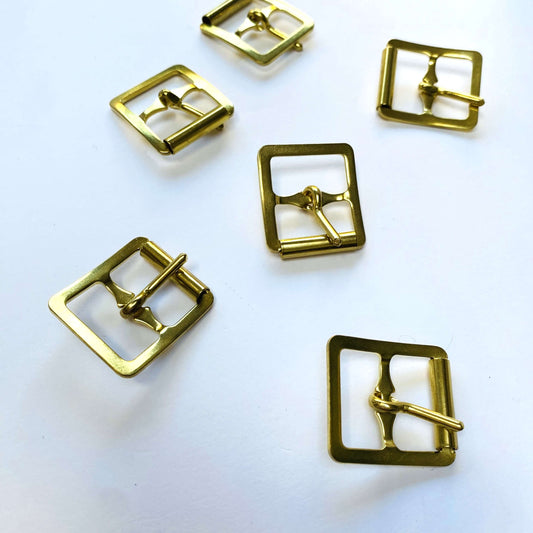 Gold Rectangle Roller Buckle - 19mm - Kleins Haberdashery