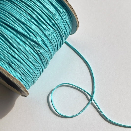 1mm Japanese Cord by Mokuba - Aqua Blue