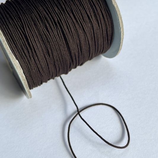 1mm Japanese Cord by Mokuba - Chocolate Brown