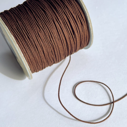 1mm Japanese Cord by Mokuba - Mocha Brown
