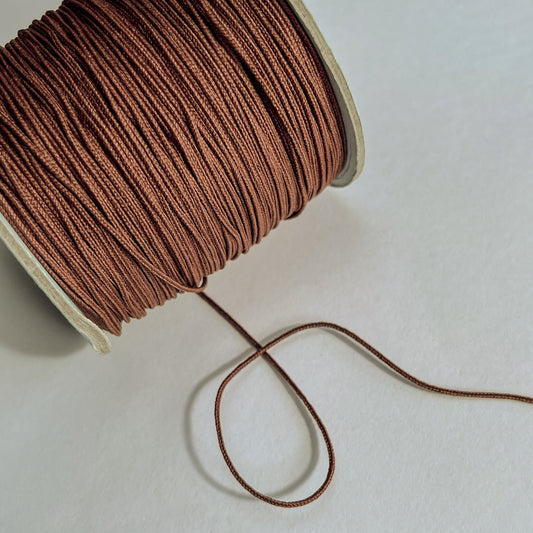 1mm Japanese Cord by Mokuba - Saddle Brown