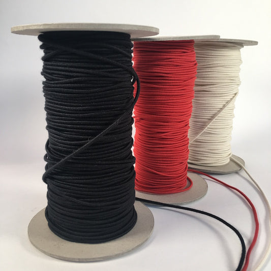 Black 2.2mm Organic Cotton Round Cord