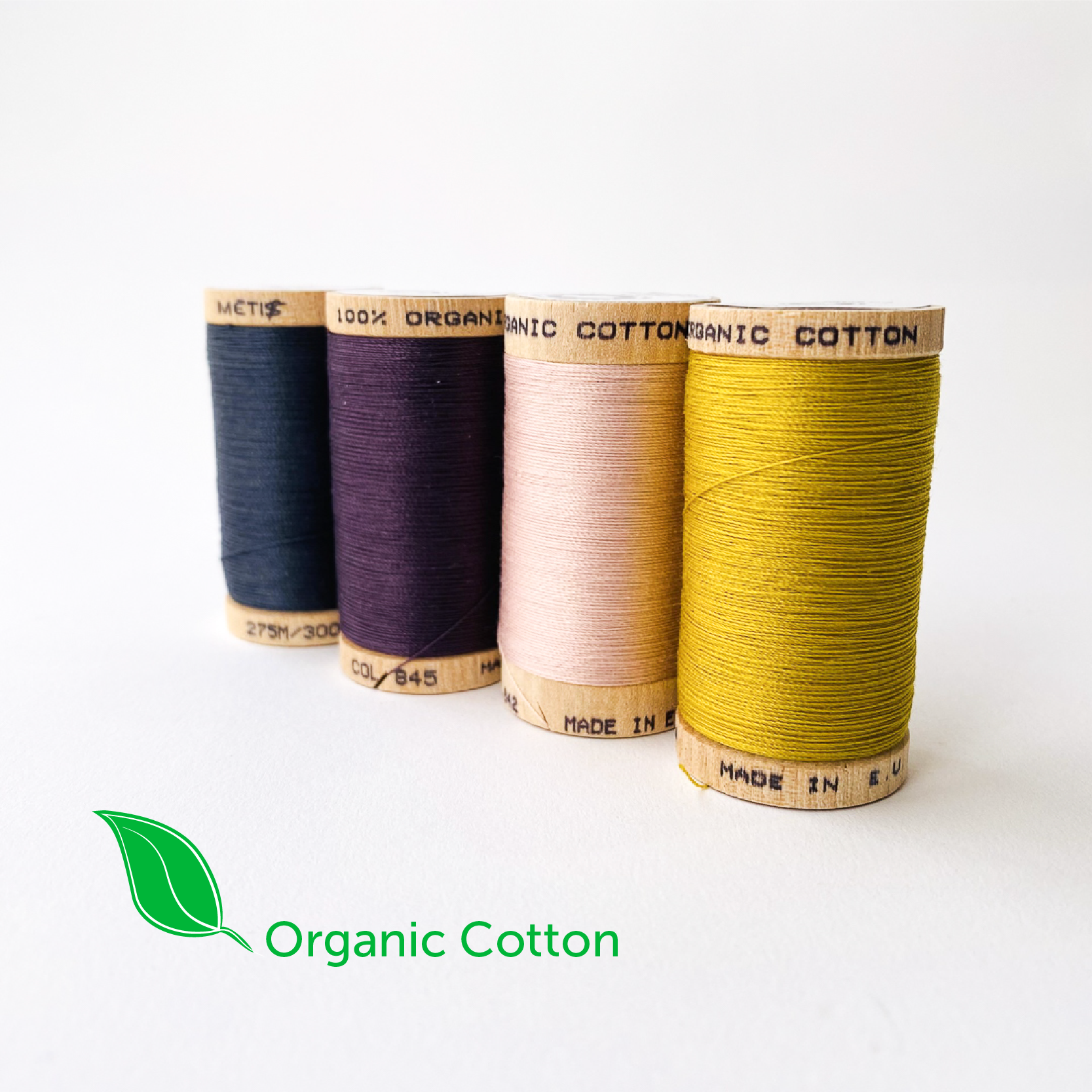 275m Scanfil Organic Cotton sewing thread - in 38 colours - Kleins Haberdashery